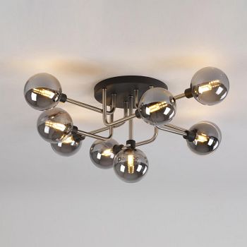 Omaha 9 Light Semi-Flush Fitting