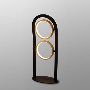 Torrance Satin Black And Gold LED Double Table Lamp LT30416