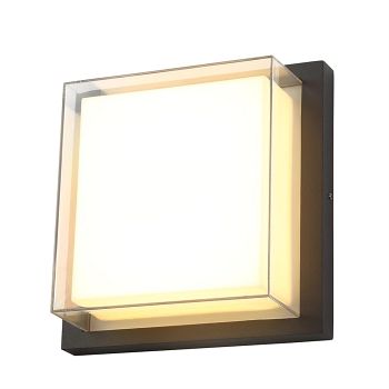 Alaska Anthracite and Opal LED Wall or Ceiling Light LT30651