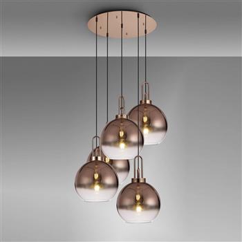 Yeadon Five Light Globe Cluster Pendant Fitting