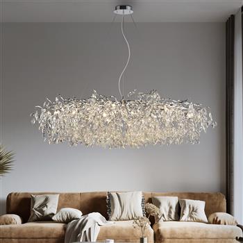 Ricicle 16-Light Crystal and Chrome Pendant 2037-17