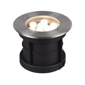 Belaja IP65 Matt Nickel LED Medium Round Walk Over Light 821660207
