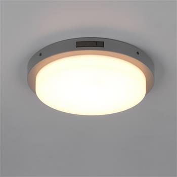 Bermejo Anthracite IP54 Tuneable White Outdoor Motion Sensor Porch Light 630369142