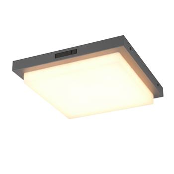 Bermejo IP54 LED Square LED Anthracite Outdoor Wall or Porch Light 630369242
