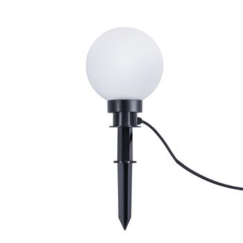 Bolo IP44 Small Black And White Plastic Outdoor Spike Globe Light R57042001