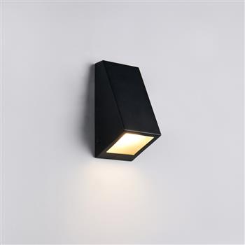 Braga IP44 Matt Finished Slanted Outdoor Wall Light 