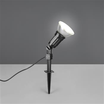 Caceres IP44 LED Black Plastic Outdoor Ground Spike Light R86466102