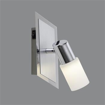 Clapton Brushed Aluminium Single LED Spotlight 821470105