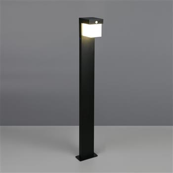 Colombo IP44 LED Hybrid Solar Black Outdoor 1000mm Post Lamp R43286132