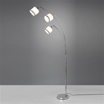 Davos Three Arm Adjustable Head Floor Lamp