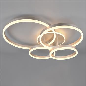 Drake Remote CCT LED Semi-Flush Light