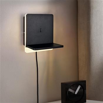 Fairfield LED Phone Holder And Charger Wall Lights