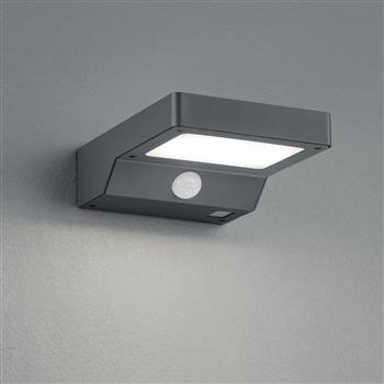 Fomosa IP44 Outdoor Anthracite Solar Wall Powered Light R22281142