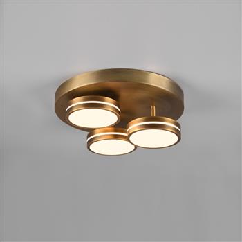 Franklin LED 3 Light Flush Mounted Ceiling Fitting