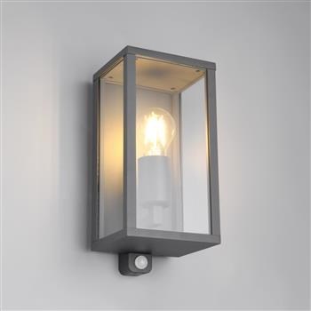 Garonne IP44 Anthracite Motion Sensor Outdoor Wall Mounted Light 201869142
