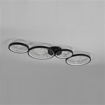 Groovy LED 4 Light Flush Ceiling Fitting