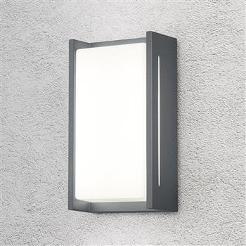 Indus IP54 LED Anthracite Outdoor Wall Light 227360142