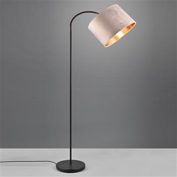 Julieta Black And Fawn Velvet Floor Lamp 419090144