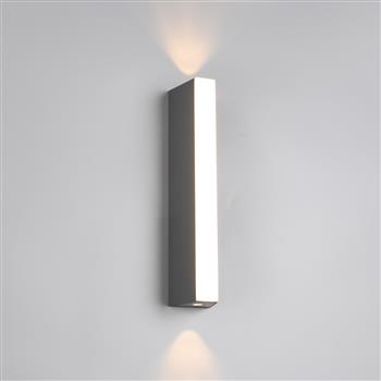 Marne LED Anthracite IP65 Outdoor Wall Light 247360242