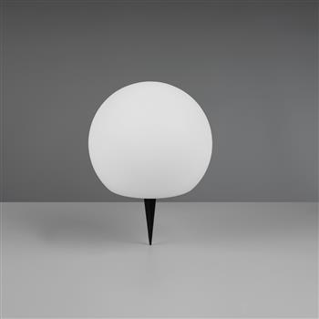 Melo Small Black And White RGBW LED Globe Outdoor Spike Light R55326101