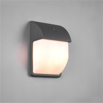 Mersey IP44 Anthracite Twilight Sensor House Number Outdoor Wall Light 212160242