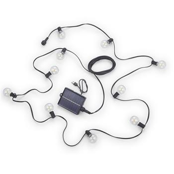 Mood LED Solar Rechargeable Black Outdoor String Lights R74761132