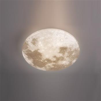 Moonika LED Round White And Beige Flush Fitting R62764000