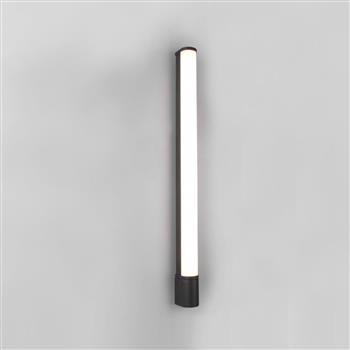 Piera LED IP44 Medium Matt Black And White Bathroom Shaver Light 284077932