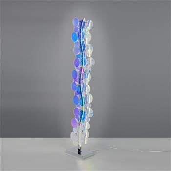 Pulse LED Chrome And Multi-Coloured Iridesent Floor Lamp R43681153