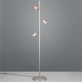 Romeo 3-Light Matt Nickel CCT LED Floor Lamp 437010307