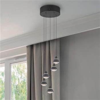 Romeo 5-Light Rise and Fall CCT LED Pendant