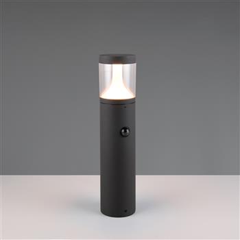 Tagus IP54 LED Tuneable White Anthracite Dusk To Dawn Small Outdoor Post Light 538569142