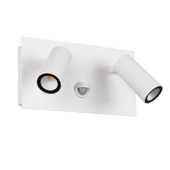 Tunga IP54 LED White PIR Double Outdoor Wall Light 222969231