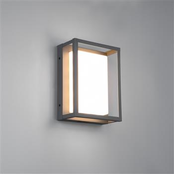 Witham IP54 Rectangular Outdoor Anthracite LED Wall Or Ceiling Fitting 277860142