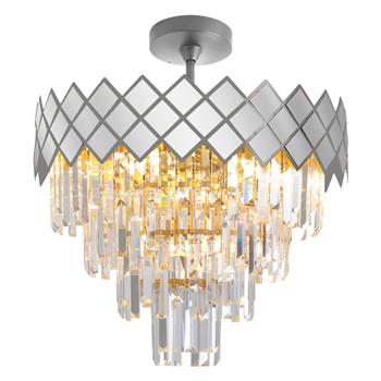Carisma Semi-Flush Crystal Ceiling Fittings.