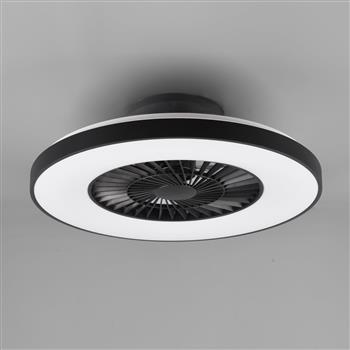 Halmstad Matt Black LED Fan Light R62672132
