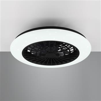 Stralsund Matt Black LED Fan Light R62522132