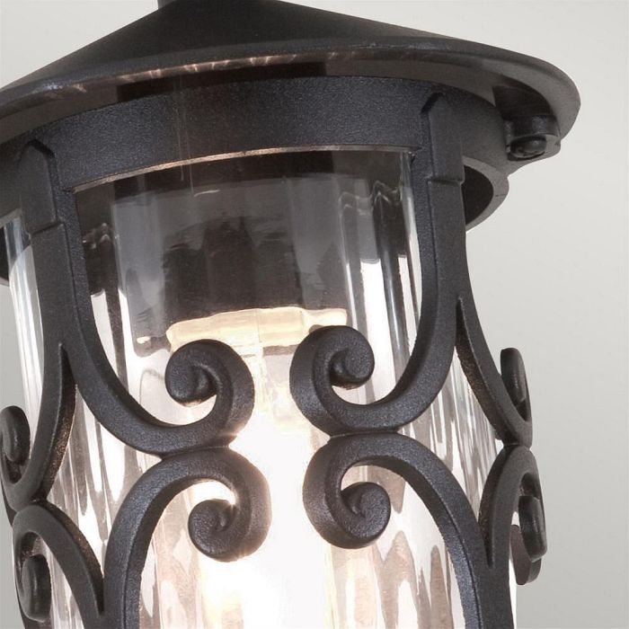 Hereford IP23 Outdoor Porch Lantern BL13A-BLACK
