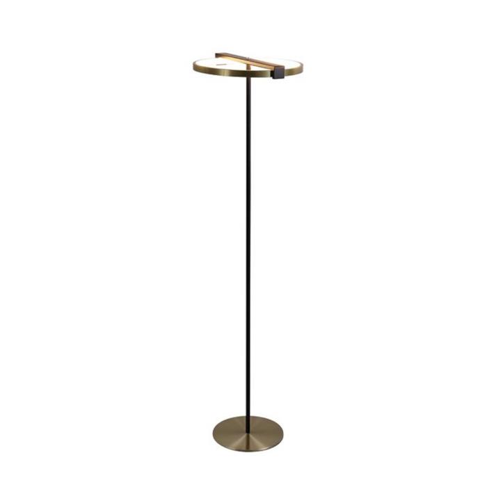 Aerial Black And Gold Metal LED Touch Dimmable Floor Lamp 62332GO