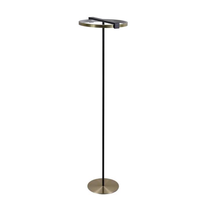 Aerial Black And Gold Metal LED Touch Dimmable Floor Lamp 62332GO
