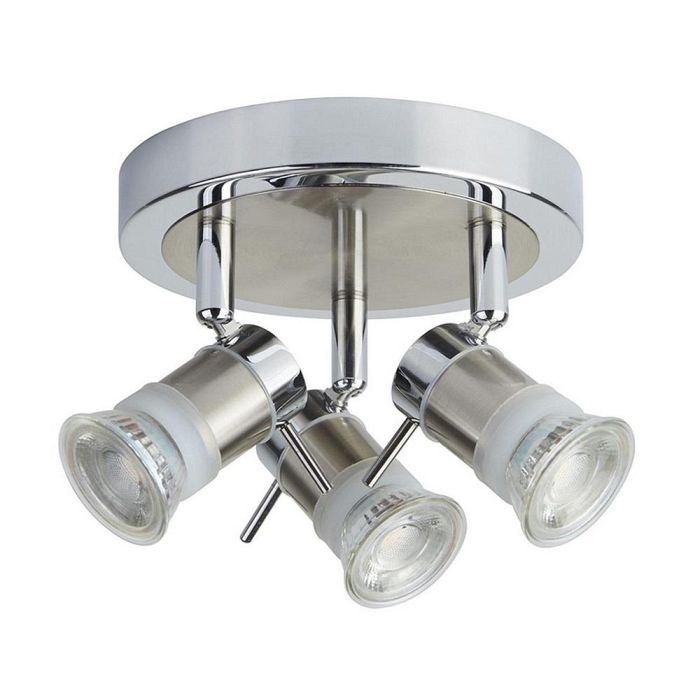 Aries Triple IP44 Ceiling Spotlights 7443CC-LED