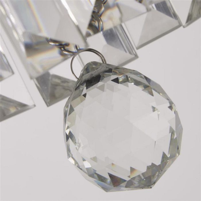 Empire IP44 Bathroom Flush 4 Light Chrome and Clear Crystal Fitting 61321-4CC