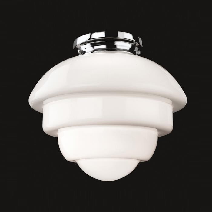 Art Deco Layered IP44 Flush Ceiling Light 4943CH