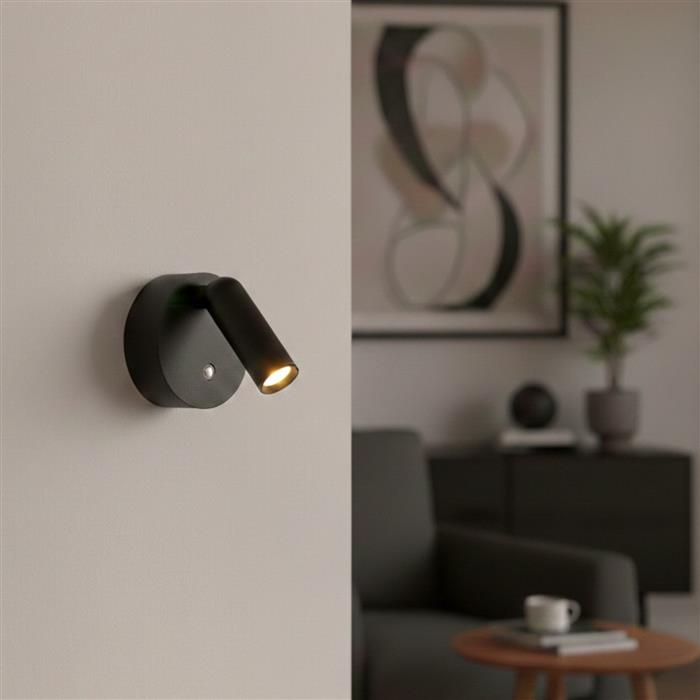 Rechargeable Black LED Spotlight 6850BK