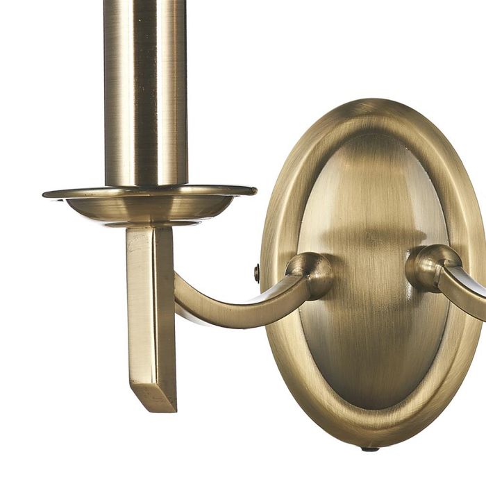 Ambassador Double Wall Light Antique Brass AMB0975