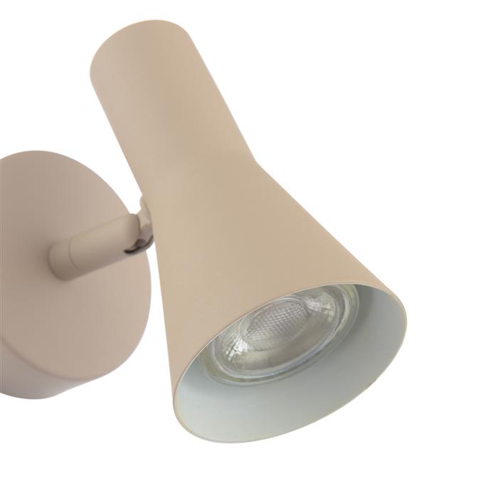 Arnel Satin Taupe Wall Spotlight ARN0729