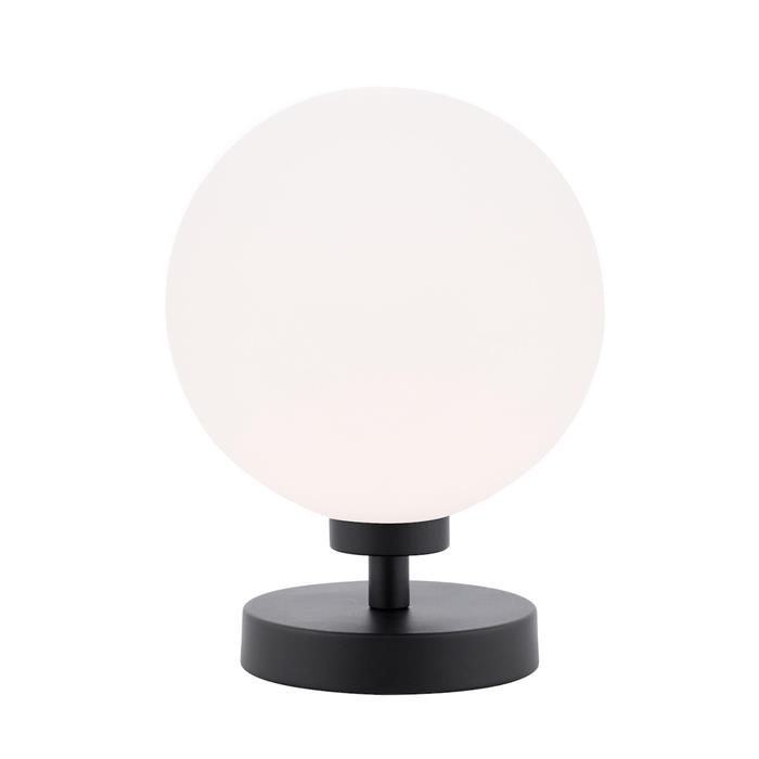Esben Matt Black And Opal Glass Touch Lamp ESB4122-23