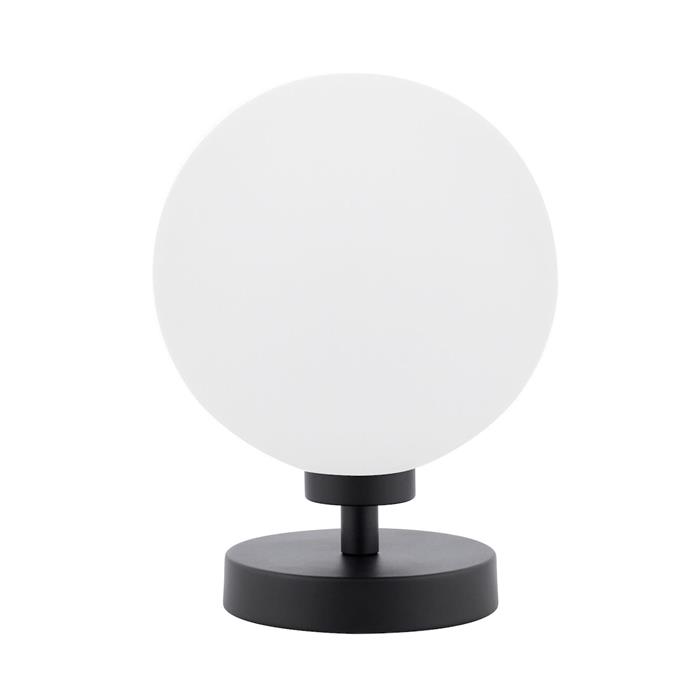 Esben Matt Black And Opal Glass Touch Lamp ESB4122-23