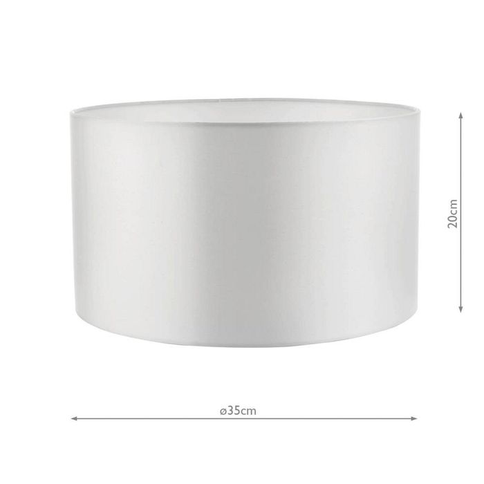 Hilda 35cm Ivory Coloured Drum Shaped Easy Fit Lampshade HIL1315