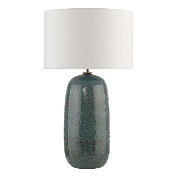 Jadis Blue Ceramic Table Lamp And Ivory Drum Shade JAD4223-PYR162